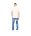 T-shirt deuxtip homme blanc cassé Crosshatch-2