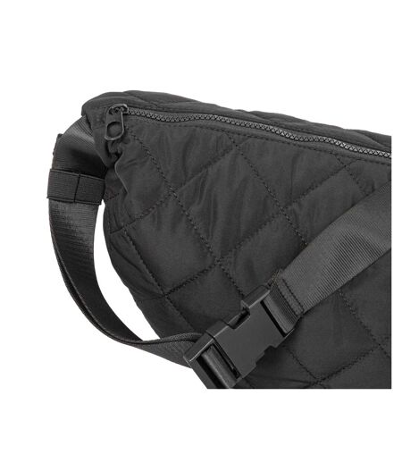 Crescent Shaped Quilted Crossbody Bag One Size Black Firetrap
