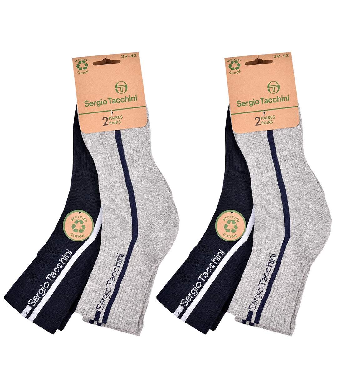 Chaussettes QUARTER SERGIO TACCHINI Lot de 4 Paires PREMIUM 2387 QUARTER ASS-3