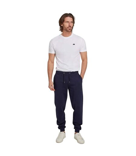 Mens Cuffed Jogging Bottoms Navy Raging Bull