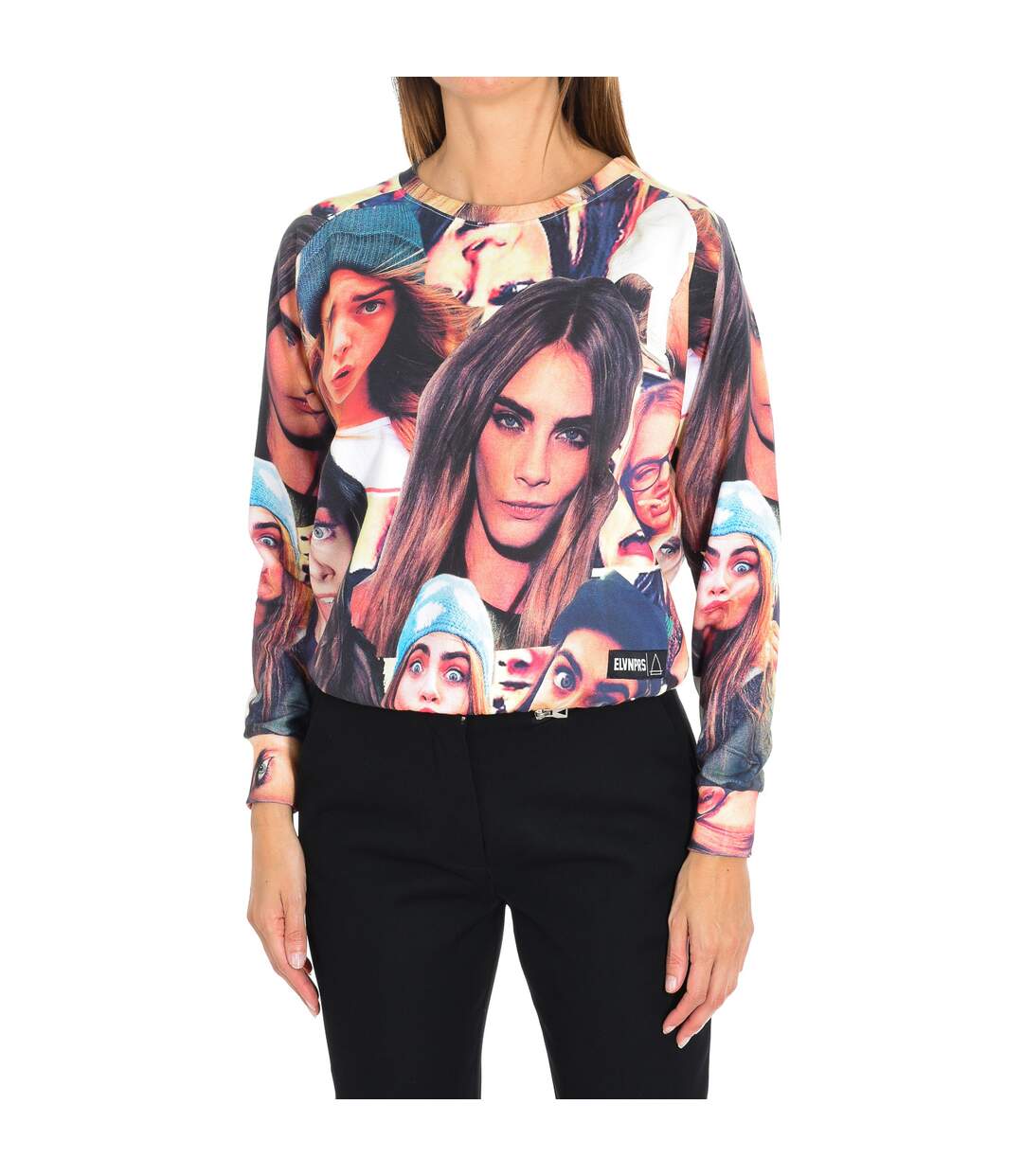 Women's long sleeve round neck sweatshirt 15S2LJ24