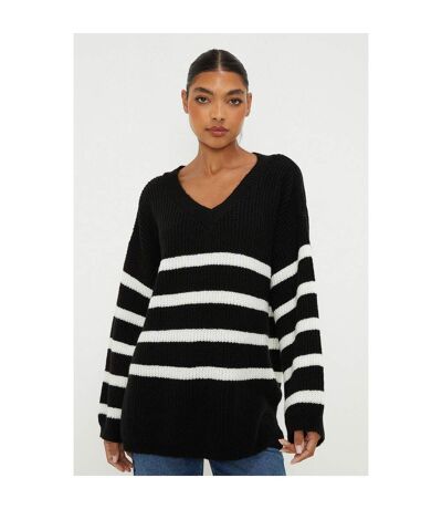 Dorothy Perkins Womens/Ladies V Neck Sweater (Monochrome) - UTDP3906