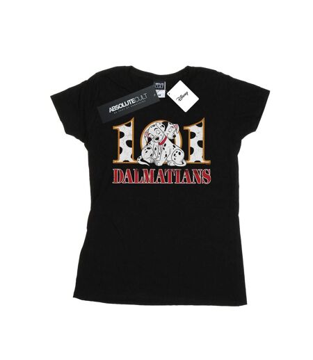Disney Femme/Les femmes 101 Dalmatians Puppy Hug T-Shirt en coton (Noir) - UTBI16012