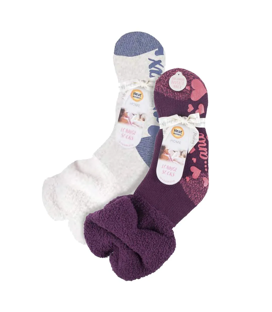 2 Pack Ladies Slouch Socks Soft Cosy Warm Lounge Winter Socks-2