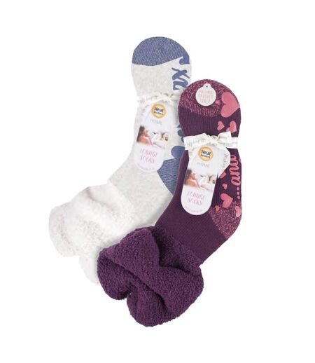 2 Pack Ladies Slouch Socks Soft Cosy Warm Lounge Winter Socks