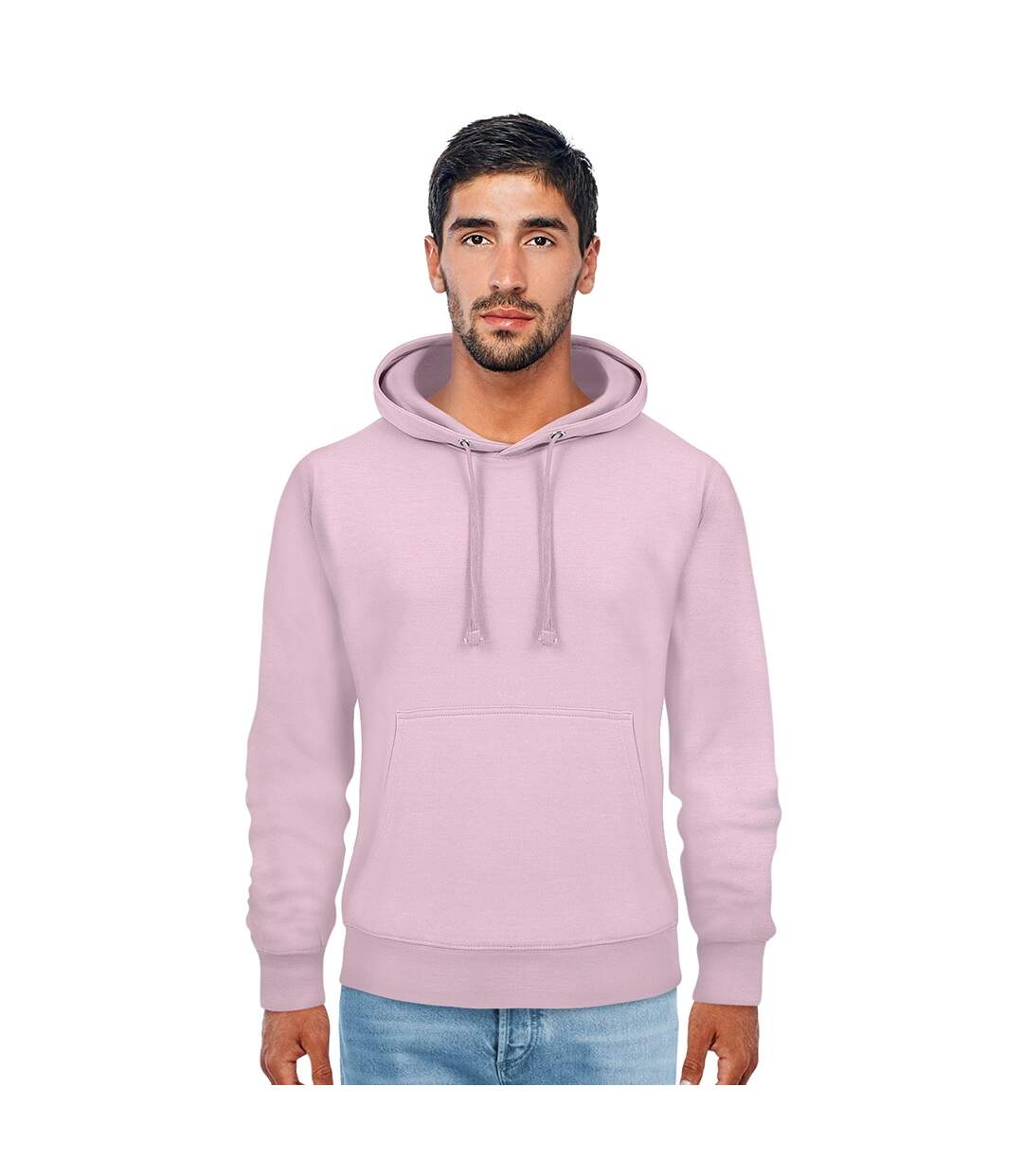 Mens ringspun cotton hoodie light pink Casual Classics