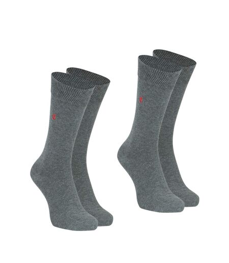 Lot de 2 paires de mi-chaussettes Coton Peigné homme Eminence