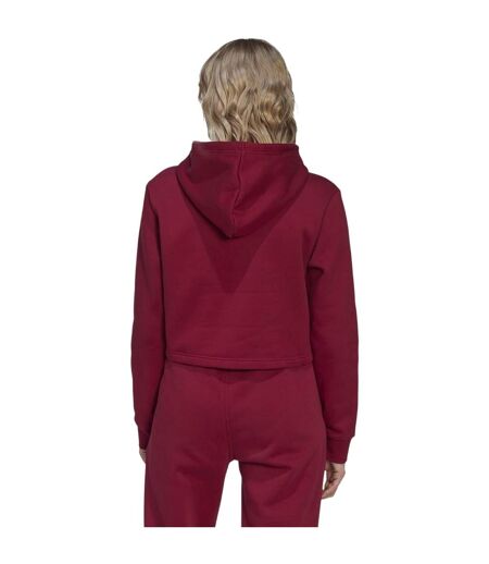 Sweat Court À Capuche Manches Longues Originals Femme Bordeaux Adidas