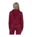 Sweat Court À Capuche Manches Longues Originals Femme Bordeaux Adidas-2