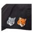Casquette De Baseball Motif/style Tête Double Fox Homme Anthracite Maison Kitsuné-3