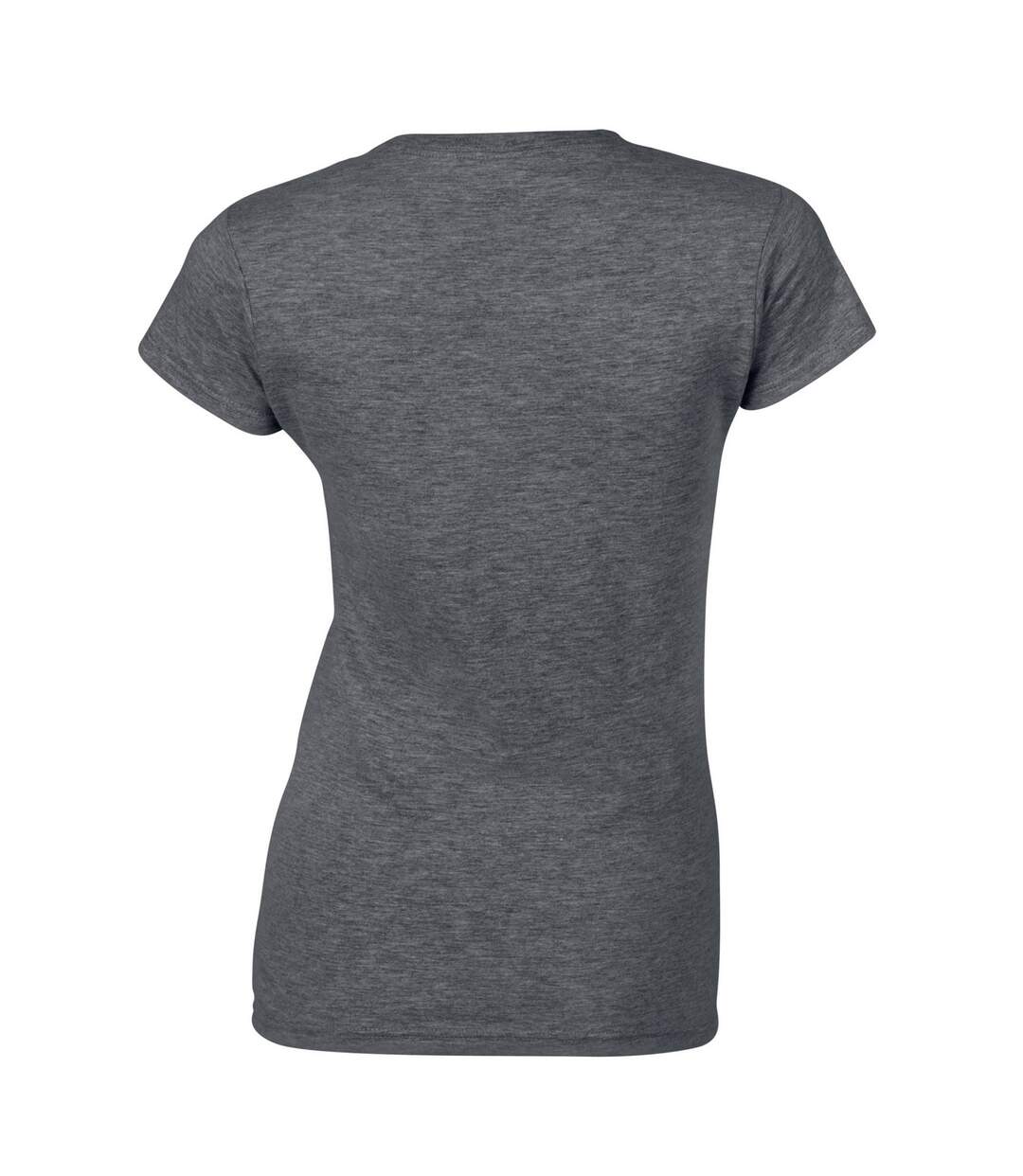 T-shirt softstyle femme gris foncé chiné Gildan