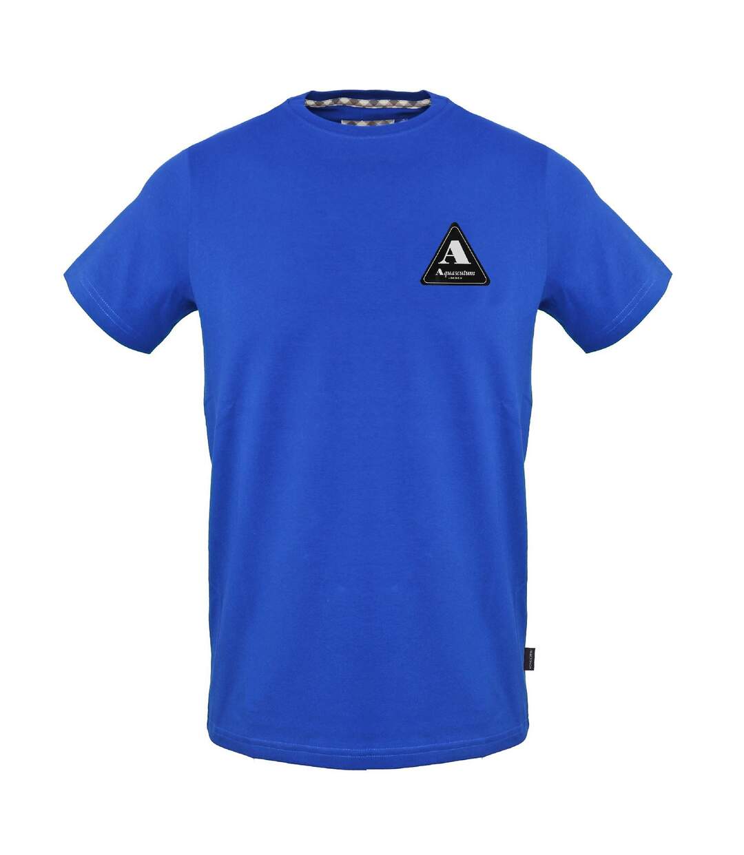 Mens Patch Logo Regular T-shirt Sky Aquascutum-1