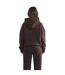 Sweat À Capuche Universitaire Motif/style Logo Femme Marron Chocolat Mars The Label-3