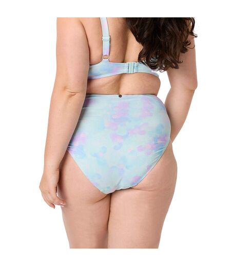 Culotte de bain taille haute bleu Brise