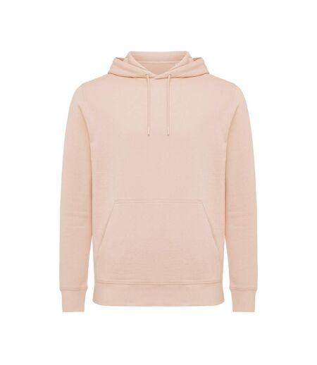 Unisex adult rila recycled cotton lightweight hoodie peach nectar Iqoniq