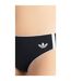 Womens/ladies Originals Adicolor 3 Stripes Cotton Bikini Bottoms Black Adidas-4