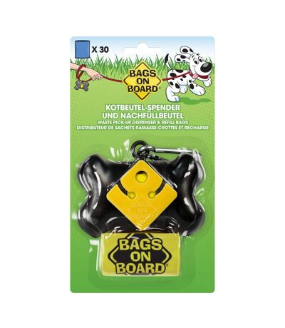 Bags On Board Bone Dog Poop Bag Dispenser (Black) (One Size) - UTTL4651