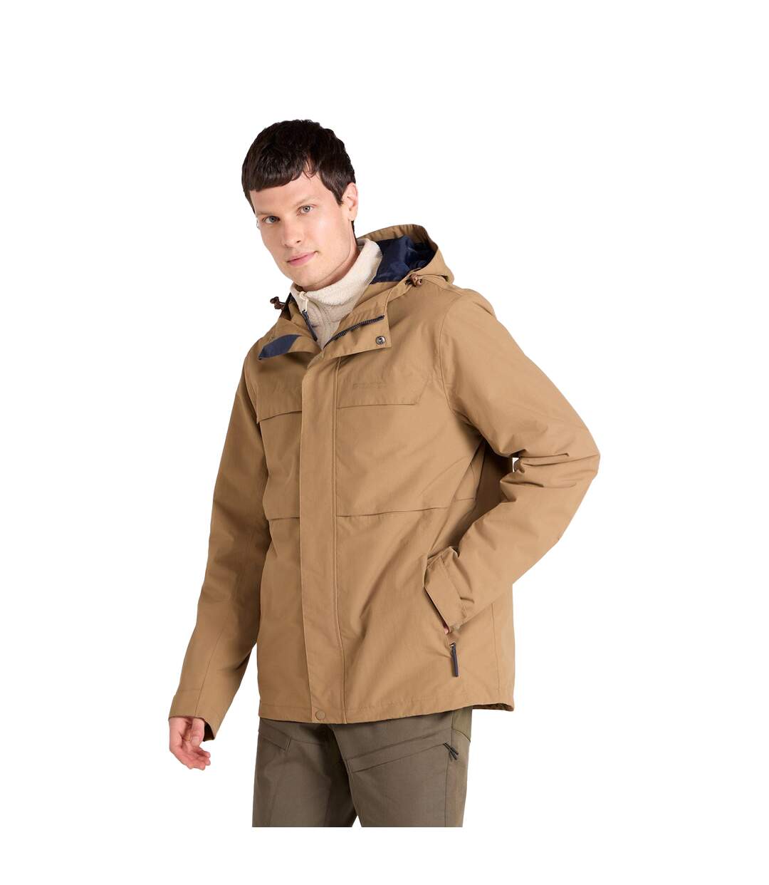 Veste Imperméable Motif/style 3-en-1 Maple Homme Brun Clair Mountain Warehouse-1