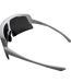 Unisex Adult Rectangular Sunglasses One Size White Black Pinnacle-1