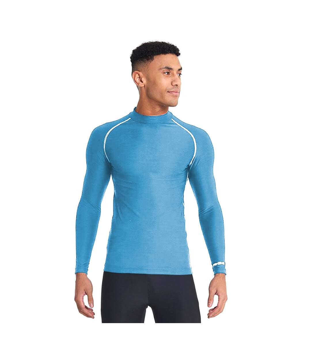 T-shirt base layer à manches longues homme bleu clair Rhino