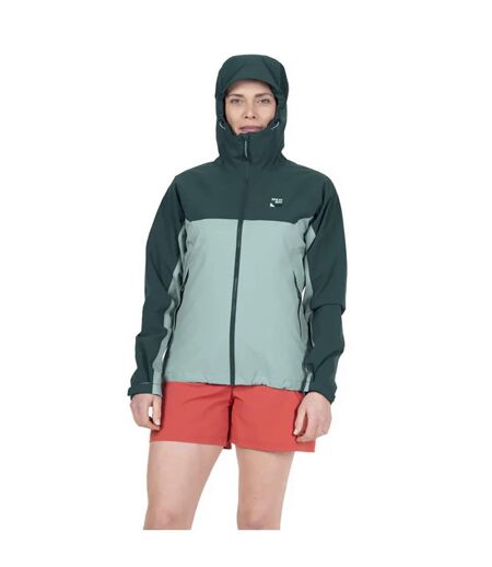 Ladies Lightweight Waterproof Hooded Hiking Rain with Zip Shell Jacket Coat