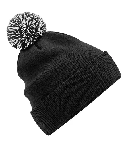 Snowstar Two Tone Recycled Beanie Black White Beechfield