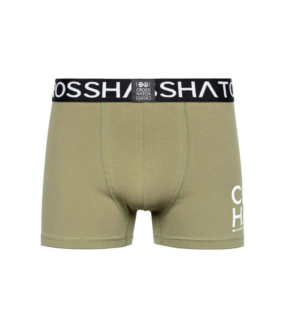 Pack of 3  Mens gridline boxer shorts  green Crosshatch-2