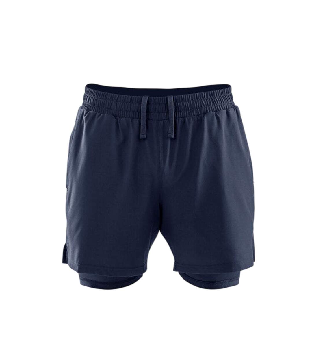 Short De Course Homme Bleu Marine Spiro-1