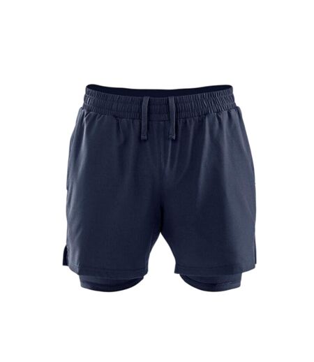 Short De Course Homme Bleu Marine Spiro