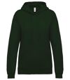 Sweat-shirt à capuche - Femme - K473 - vert foncé