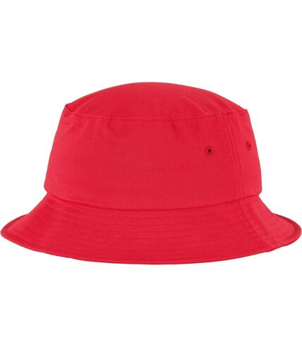 Flexfit By Yupoong Adults Unisex Cotton Twill Bucket Hat (Red) - UTRW7537