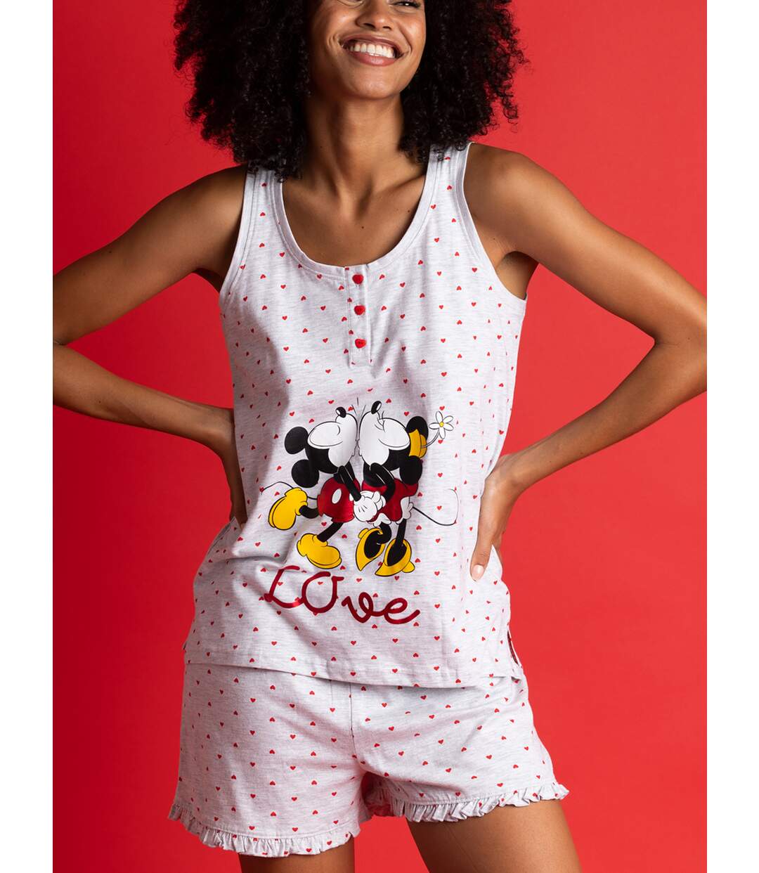 Pyjama short débardeur M Love Disney Admas-3