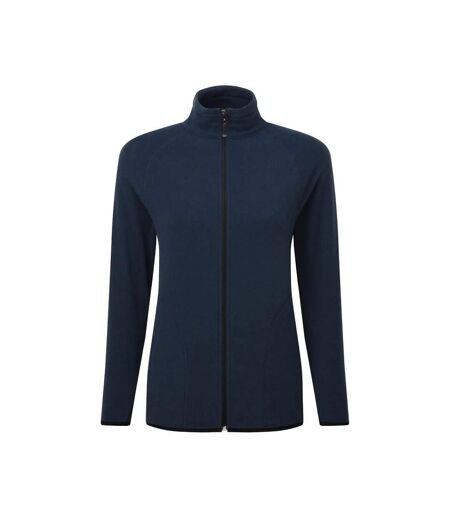 Veste Polaire Motif/style Zippé Femme Bleu Marine Signature