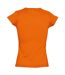 SOLs Womens/Ladies Moon V Neck Short Sleeve T-Shirt (Orange)