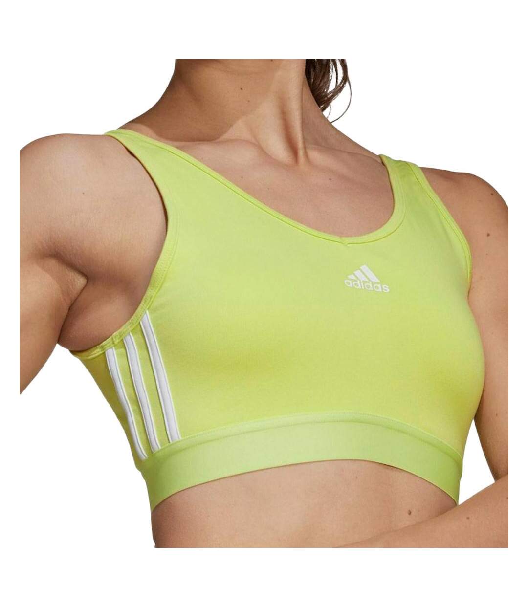 Brassière Verte Femme Adidas Essentials 3Stripes - S