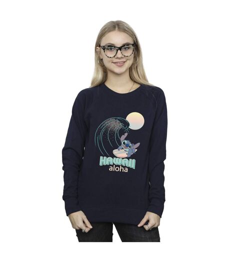 Disney - Sweat LILO AND STITCH HAWAII - Femme (Bleu marine) - UTBI22524