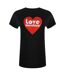 T-shirt Femme Noir Love Moschino-1