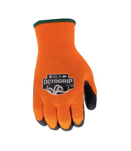 Fleece Lined Gloves Orange Octogrip