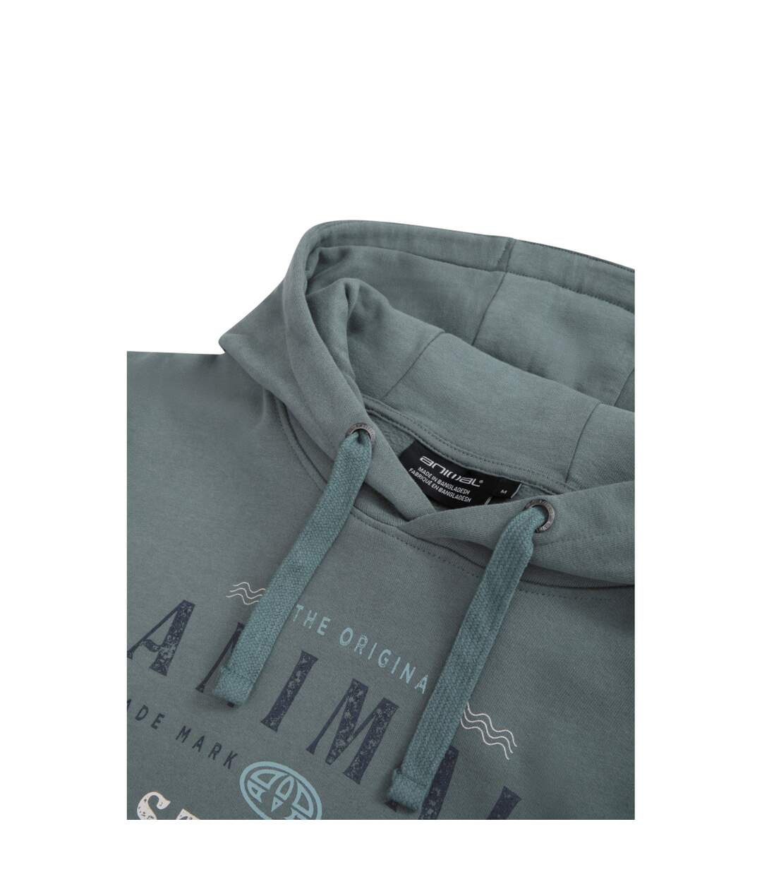 Mens River Padstow Hoodie Green Animal-3