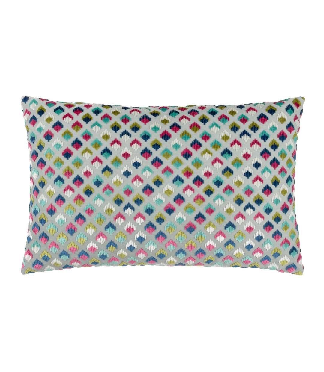 Lexington jacquard velvet cushion cover 40cm x 60cm multicoloured Paoletti