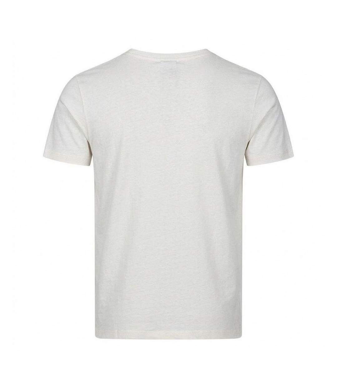 T-shirt Motif/style Marguerite Adulte Vieux Blanc James-2
