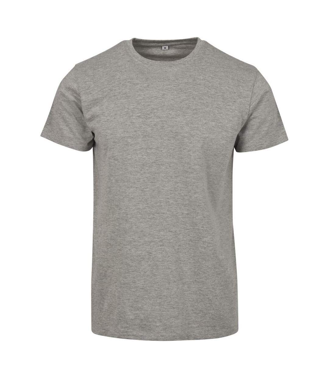 T-shirt Merch Homme Gris Chiné Build Your Brand-1