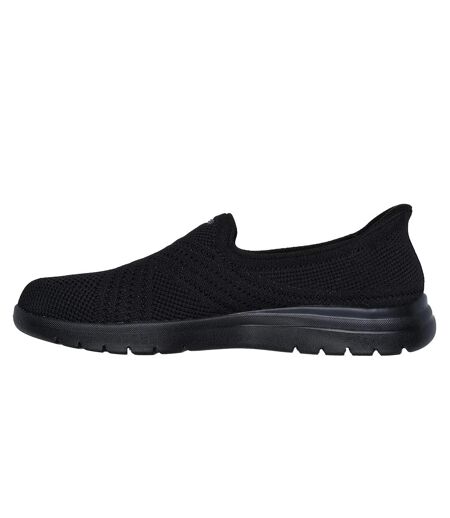 Womens/ladies On The Go Flex Excellency Slip-in Shoes Black Skechers