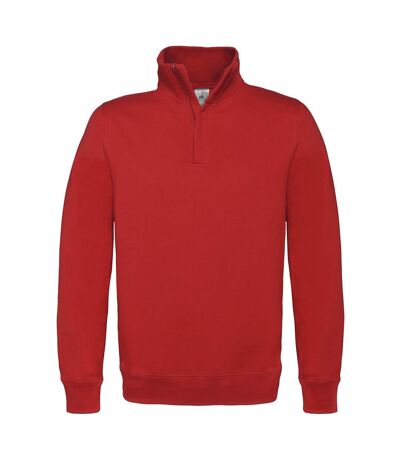 Sweat-shirt col zippé - homme - WUI22 - rouge