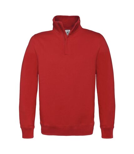 Sweat-shirt col zippé - homme - WUI22 - rouge