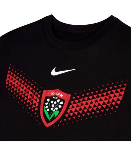 T-shirt Motif/style Imprimé Graphique Rc Toulon Homme Noir Rouge Blanc Nike