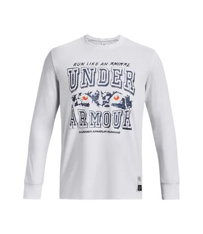 Haut manches longues run like an animal homme blanc Under Armour