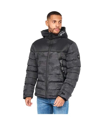 Mens Crespo Jacket Black Camo Born Rich