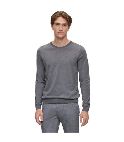 Pull Leno-p Homme Gris Hugo Boss