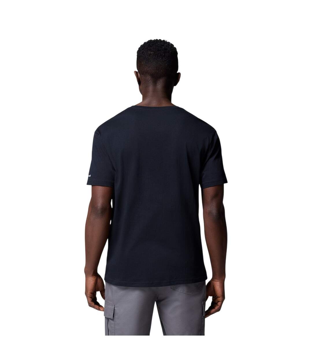 T-shirt Path Lake Homme Noir Columbia-3